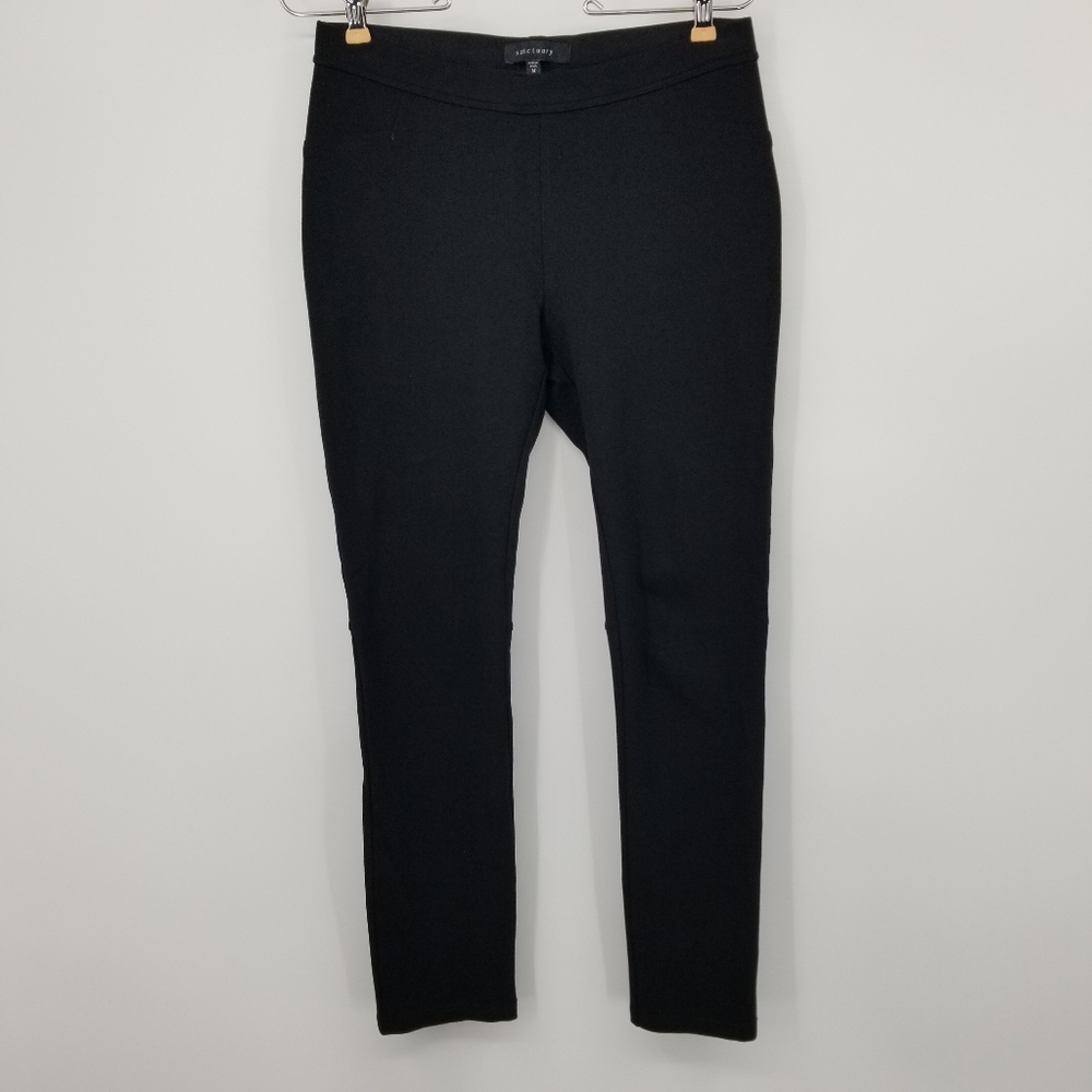 Sanctuary Black Runway Pull On Black Ponte Leggings Size Medium